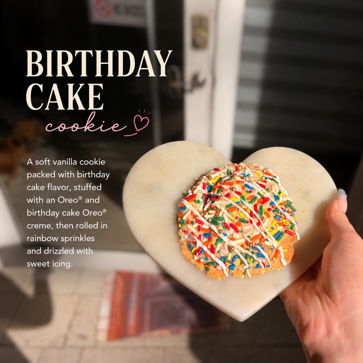 birthday cake cookie